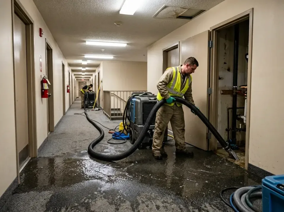 multi-unit-apartment-hallway-f-005 — frequently asked questions, Emergency Burst Pipe Water Extraction & Removal in Blissfie…